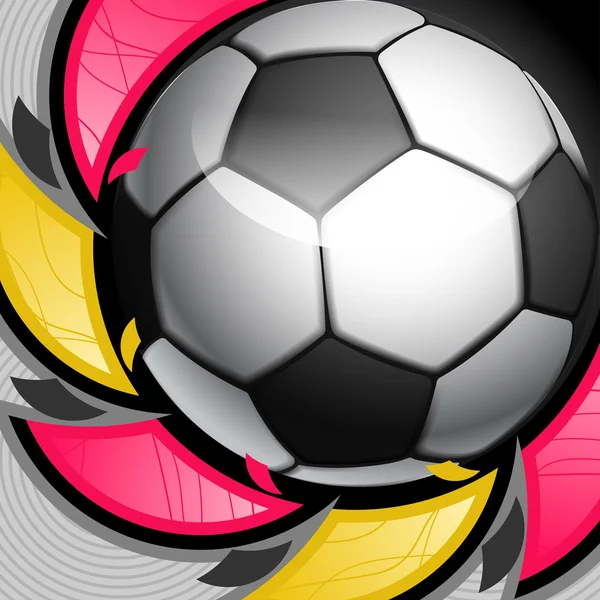 Fondo abstracto para el diseño en un tema de fútbol — Vector de stock