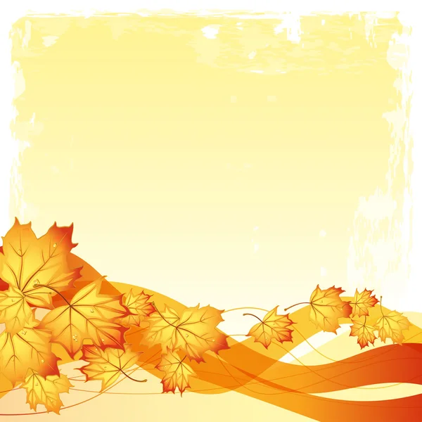 Vector background on a theme of autumn — Stock Vector