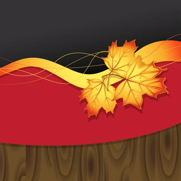Fond vectoriel sur un thème d'automne — Image vectorielle
