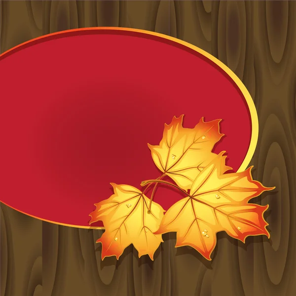 Vektor bakgrund på ett tema av hösten — Stock vektor