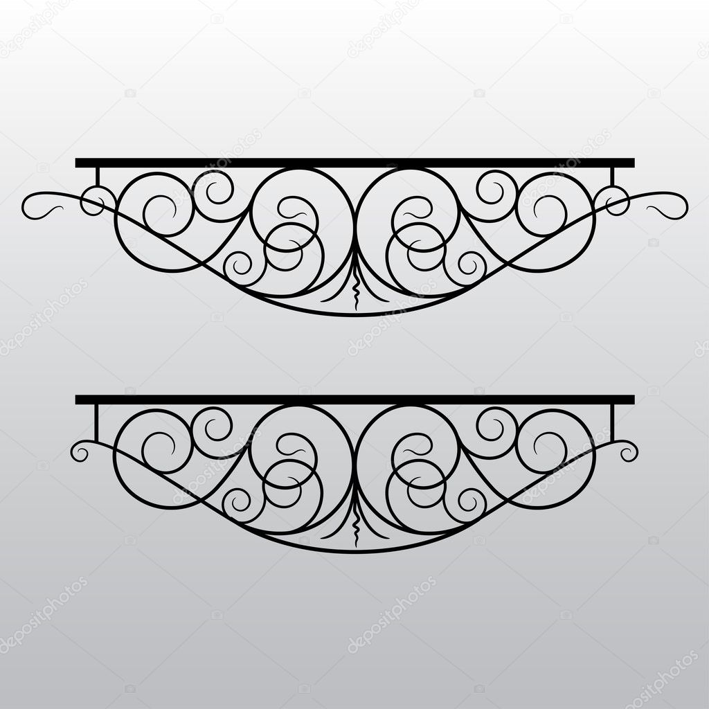 Vector ornament for the forged products