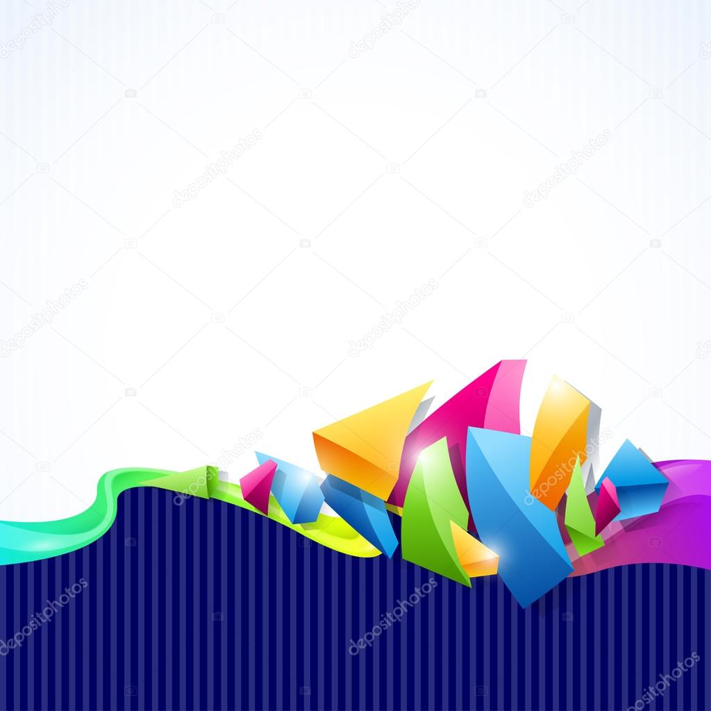 Background for design with colored geometr