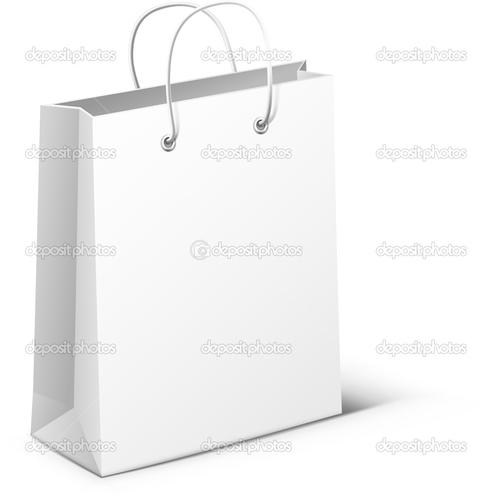 Illustration of white package isolated on white background. vector