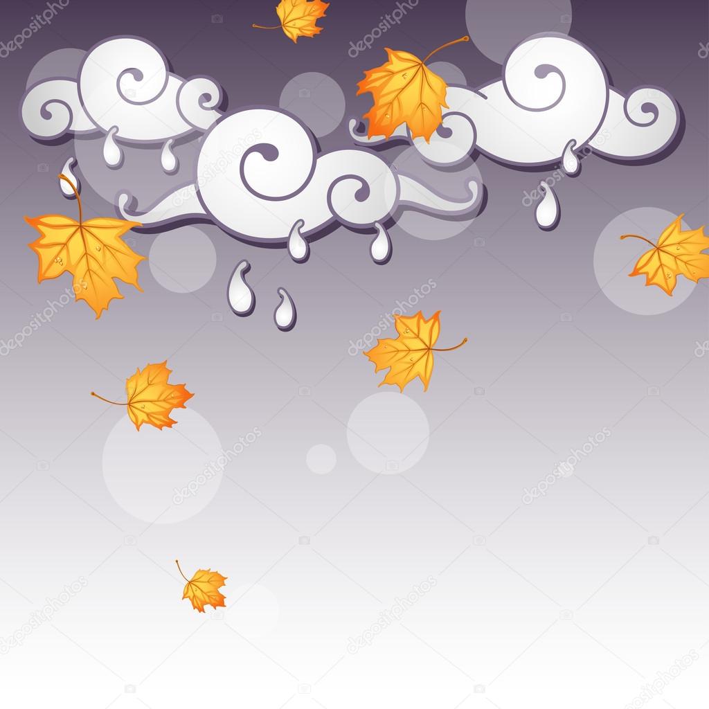 Vector background for design on a theme of autumn