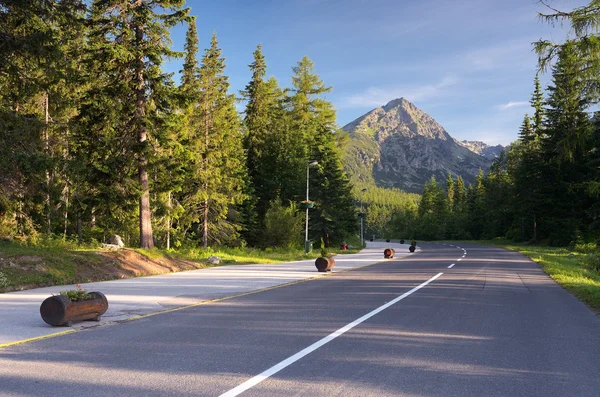 Camino a la estación de montaña — Foto de Stock