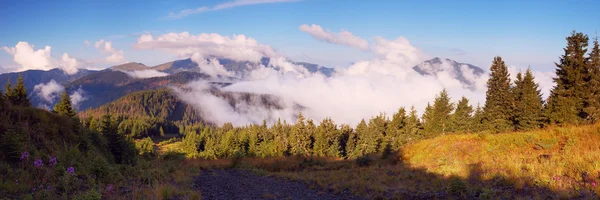 Mountain panorama in the morning — Stock Photo, Image