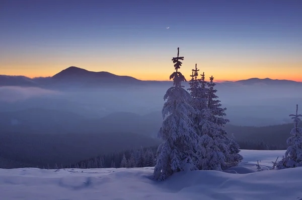 Twilight a hegyekben — Stock Fotó
