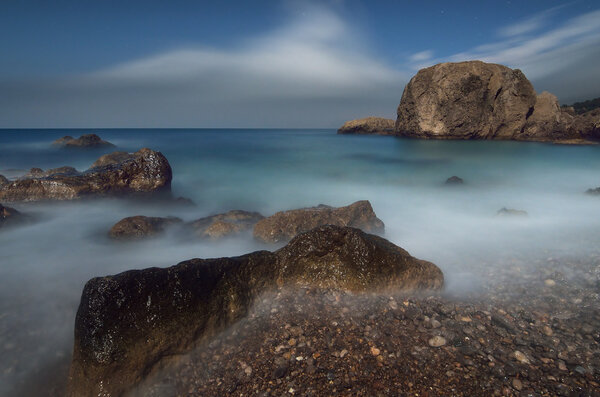 Moonlit Night on the Sea 