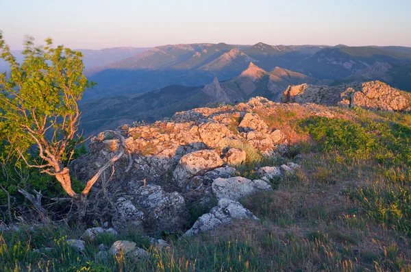 Morning light in the mountains — Stock Photo, Image