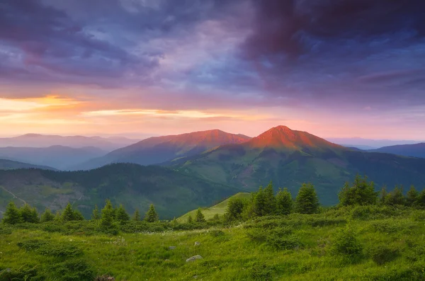 Morning in mountains — Stock Photo, Image