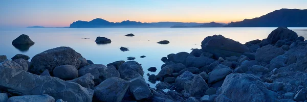 Havsutsikt vid solnedgången — Stockfoto