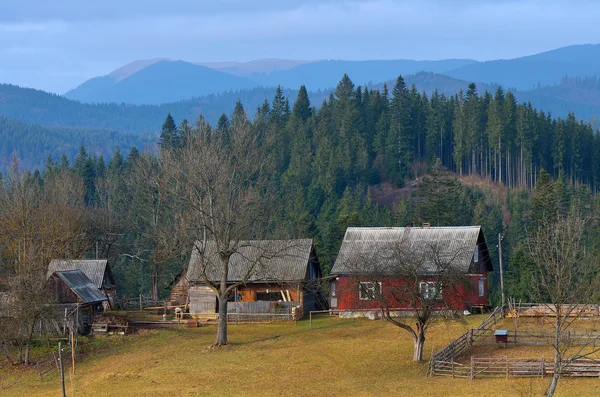 Baufällige Holzhäuser — Stockfoto