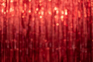 Bulanık bokeh ile Noel kırmızı arka planı