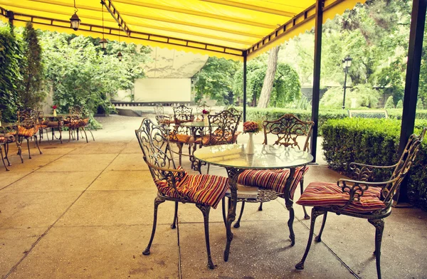 Tables at cafe. — Stock Photo, Image