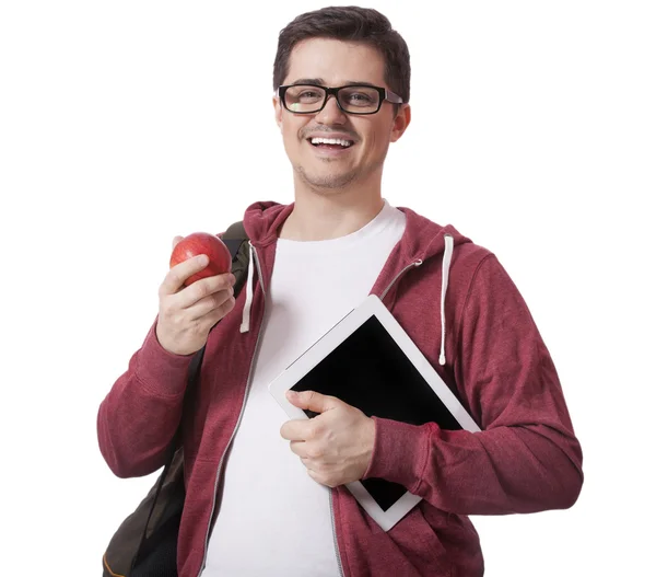 Jeune homme à la pomme rouge — Photo