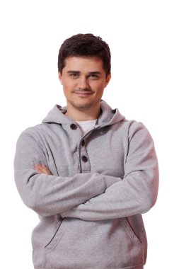 bir sırt çantası ile gülümseyen erkek öğrenci