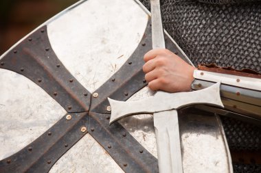 şövalye. vintage tarzı fotoğraf