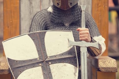 şövalye. vintage tarzı fotoğraf