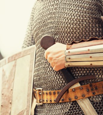 şövalye. vintage tarzı fotoğraf