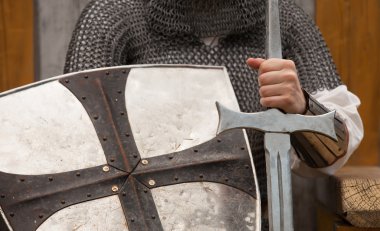 şövalye. vintage tarzı fotoğraf