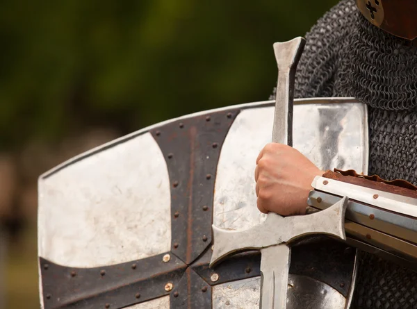 Knight. Photo in vintage style — Stock Photo, Image