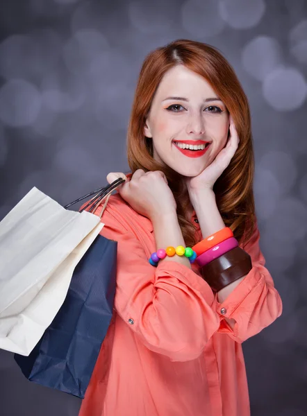 Pelirrojas con bolsas de remojo . — Foto de Stock