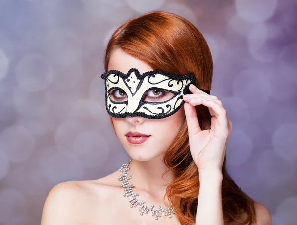 Fashion women with mask. — Stok fotoğraf