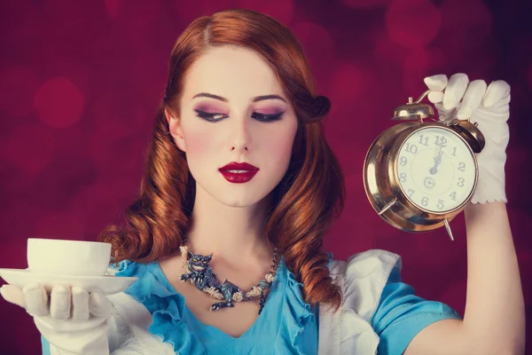 Portrait of a young redhead woman — Stock Photo, Image