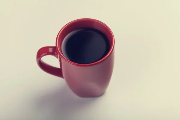 White ceramic coffee mug. Isolated on a white. — Stock Photo, Image
