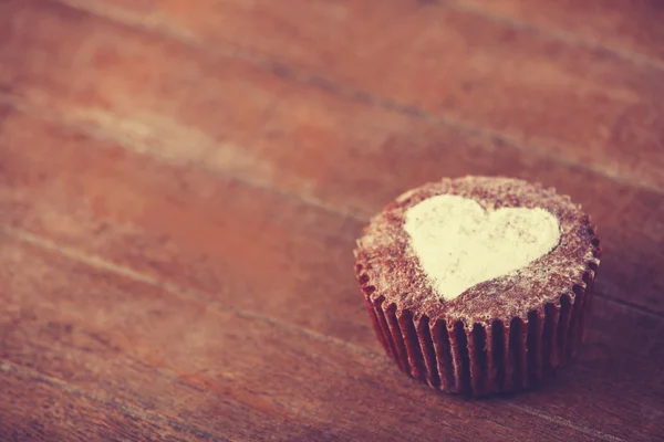 Torta con cuore . — Foto Stock