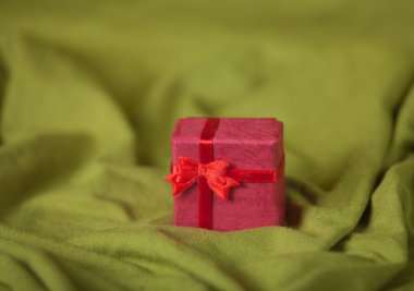 kırmızı kız masa örtüsü üzerinde yanıtladılar.