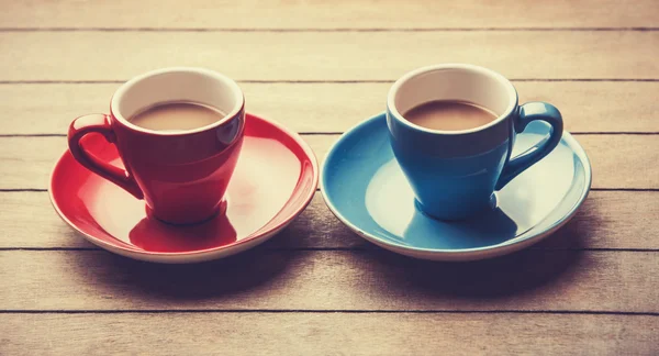 Två koppar kaffe. — Stockfoto