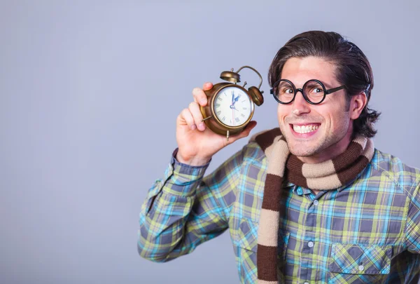 Portrait d'homme drôle dans des lunettes — Photo