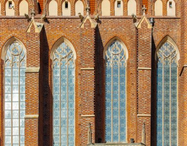 Polonya, Wroclaw 'daki Collegiate Kilisesi ve St. Bartholomew' un çatı mimarisi üzerine görüş