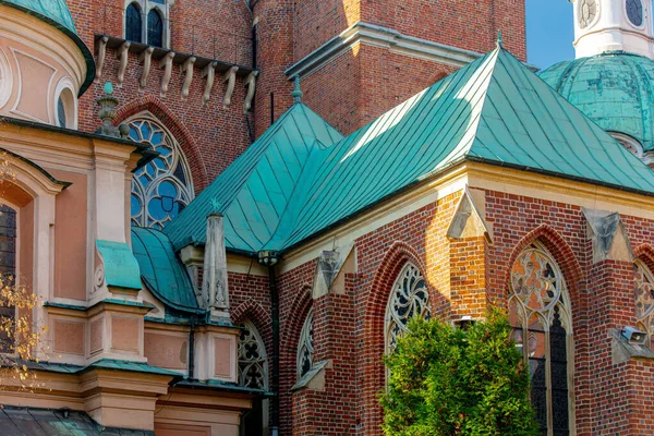 Nahaufnahme Von Teilen Der Johannes Der Täufer Kathedrale Breslau — Stockfoto