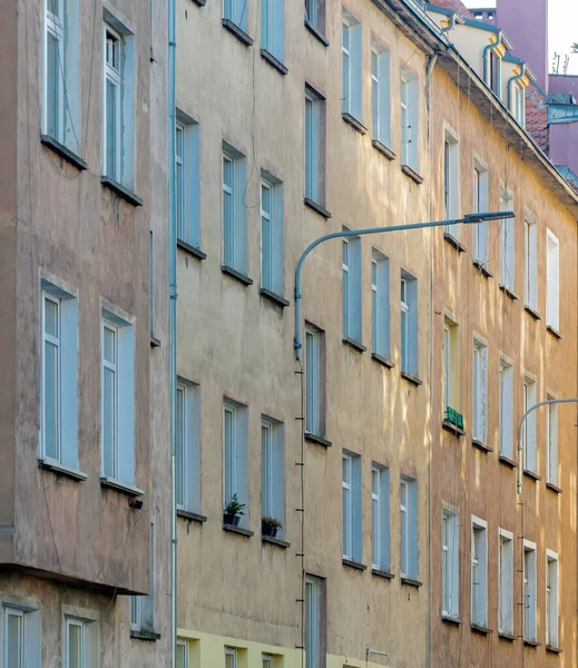 Haus Stil Einer Typischen Blockbebauung Der Stadt Breslau Polen — Stockfoto