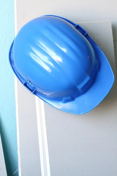 Capacete azul — Fotografia de Stock