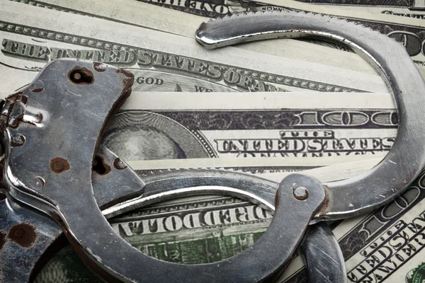 Crimen financiero y concepto de corrupción — Foto de Stock