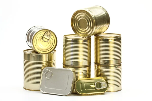 Pilha de latas — Fotografia de Stock