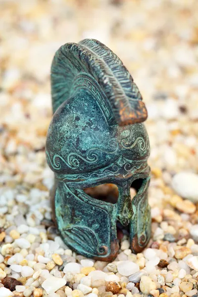 Bronze greek helmet — Stock Photo, Image