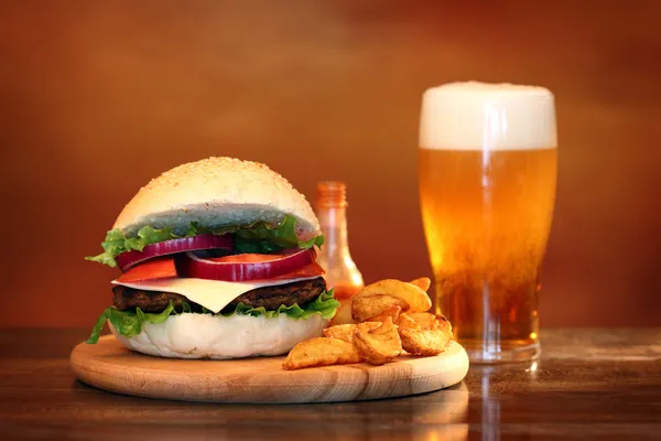 Big burger — Stock Photo, Image