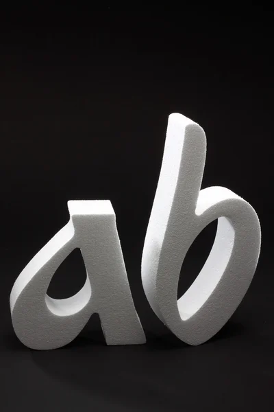 Styrofoam bokstäver — Stockfoto