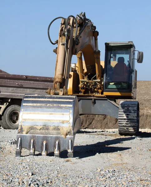 Cubo de excavadora — Foto de Stock