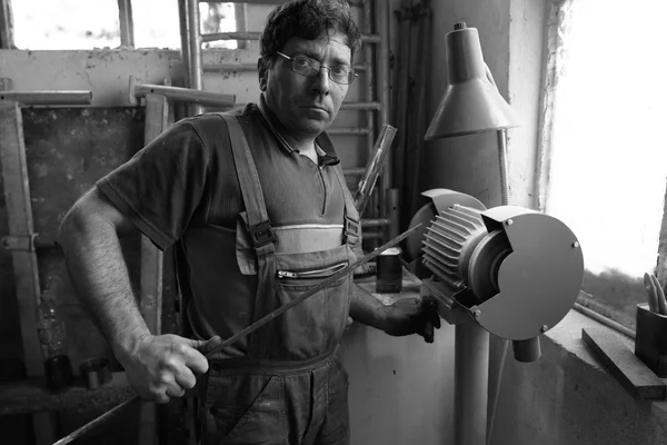 Bir işçi portresi — Stok fotoğraf
