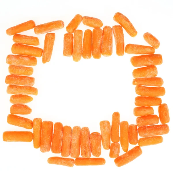 Frozen baby carrots — Stock Photo, Image