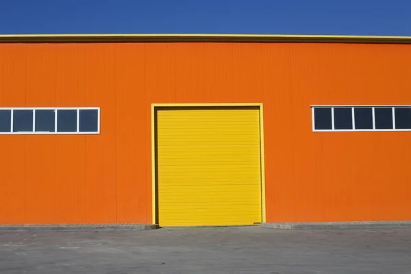 Colorful Facade New Warehouse — Stock Photo, Image
