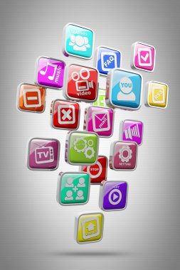 Apps kutsal kişilerin resmi yüksek çözünürlükte 3d render