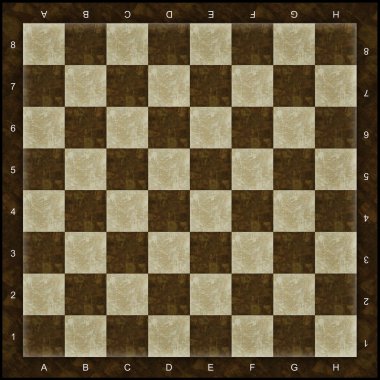 Altın incrustation ile taş satranç masası