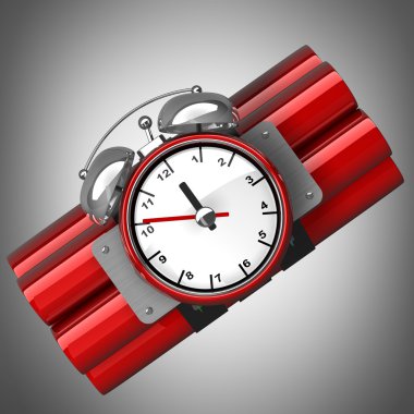 bomba saat timer ile. yüksek çözünürlük. 3D görüntü