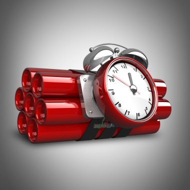 bomba saat timer ile. yüksek çözünürlük. 3D görüntü